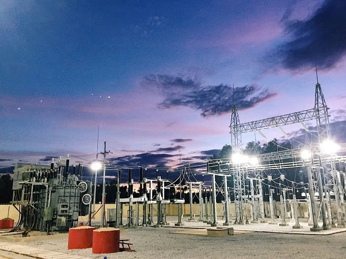 La Son 110 kV substation. Source A of the short-term dual 22 kV feed